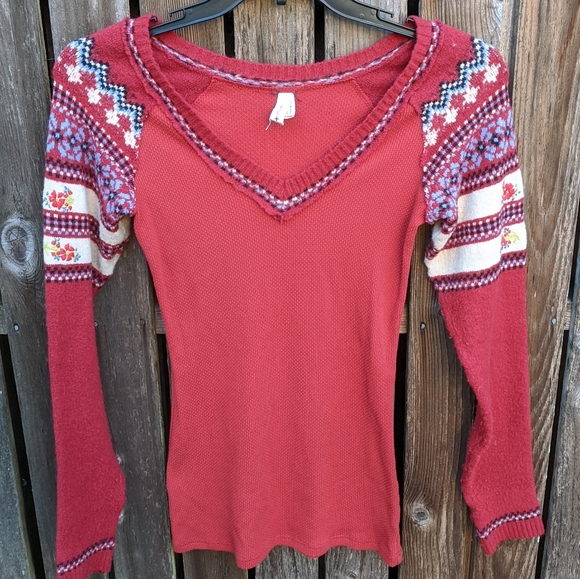 We The Free Tops - We The Free Thermal Sweater Sleeves Fairisle L